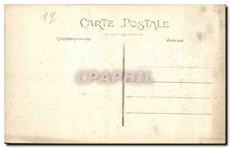 CPA Nantes Cour du Chateau Le Grand Logis — Verso