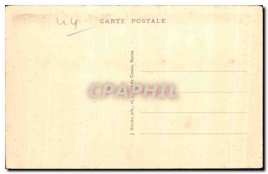 CPA Nantes Cour interieure du Chateau Le Grand Logis — Rückseite