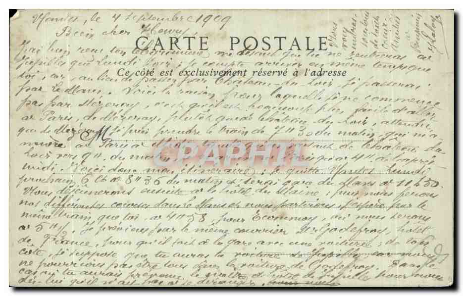 CPA Nantes Le Quai de la Fosse Bateaux — Verso