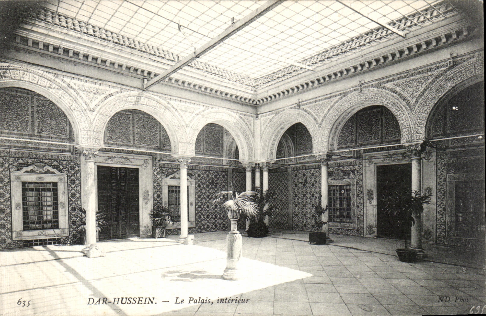 CPA Tunisie Dar Hussein Le Palais interieur