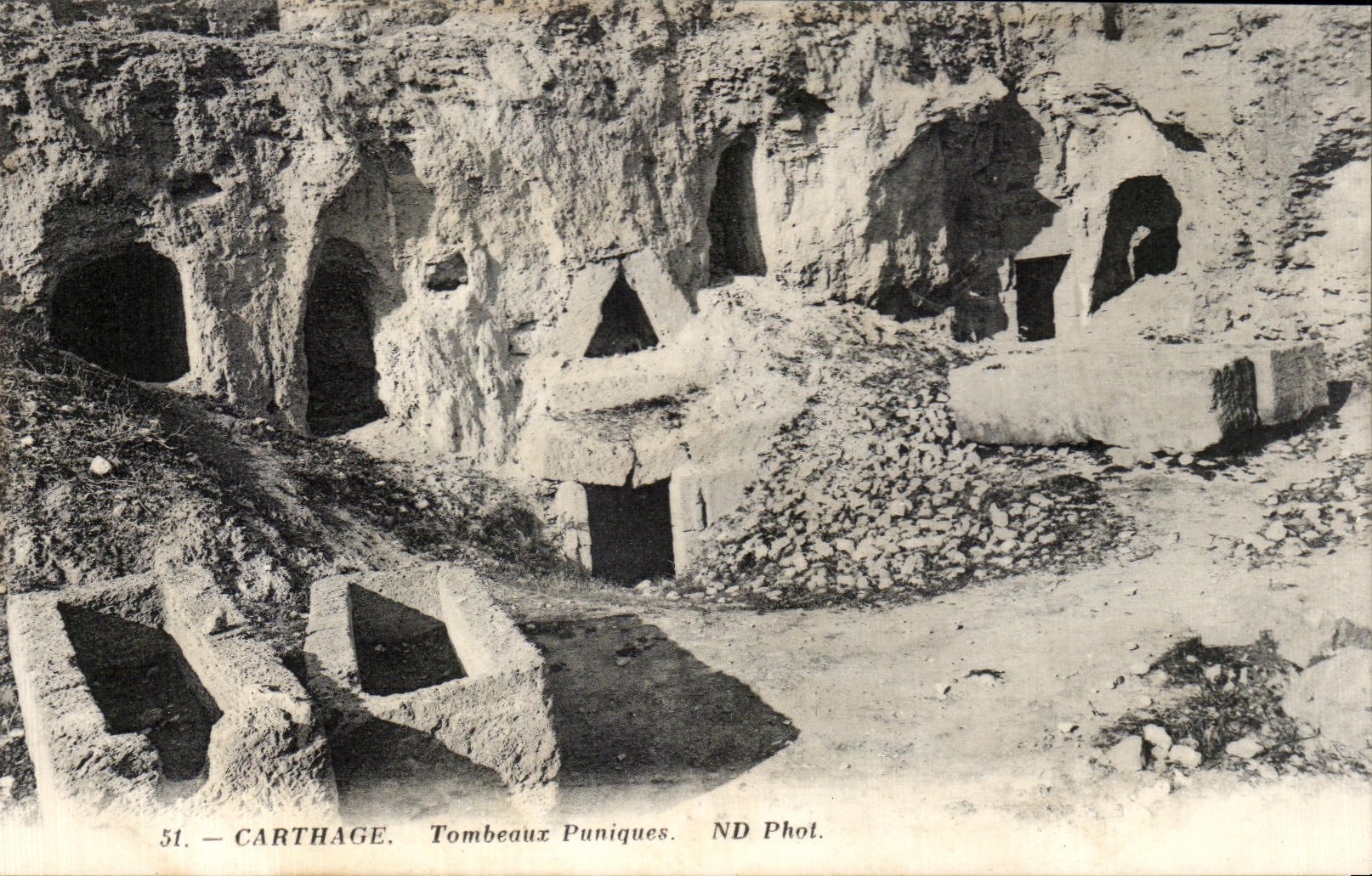 CPA Tunisie Carthage Tombeaux Puniques