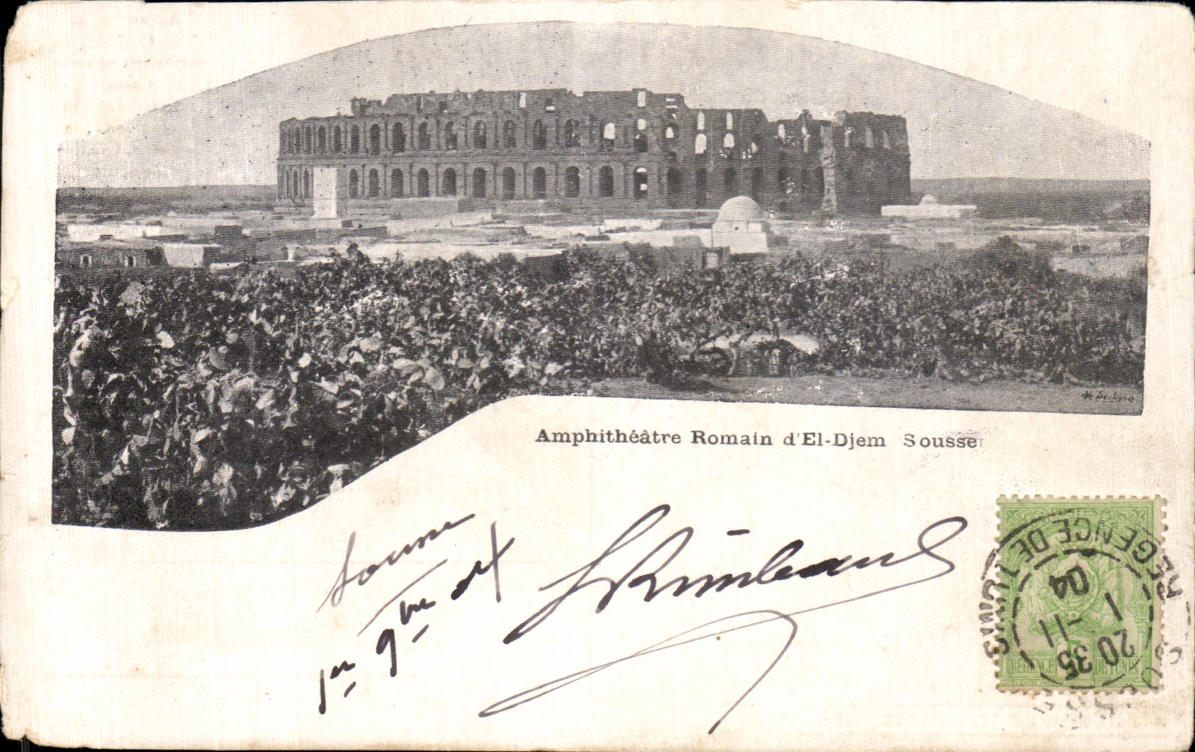 CPA Tunisie Amphitheatre Romain d El Djem Sousse