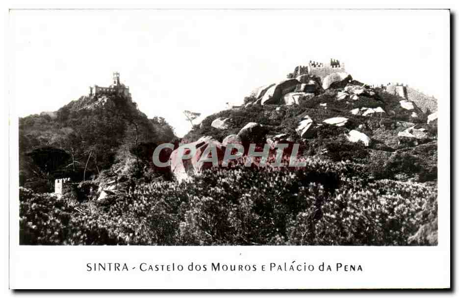 CPSM Portugal Sintra Castelo dos Mourose Palacio da Pena