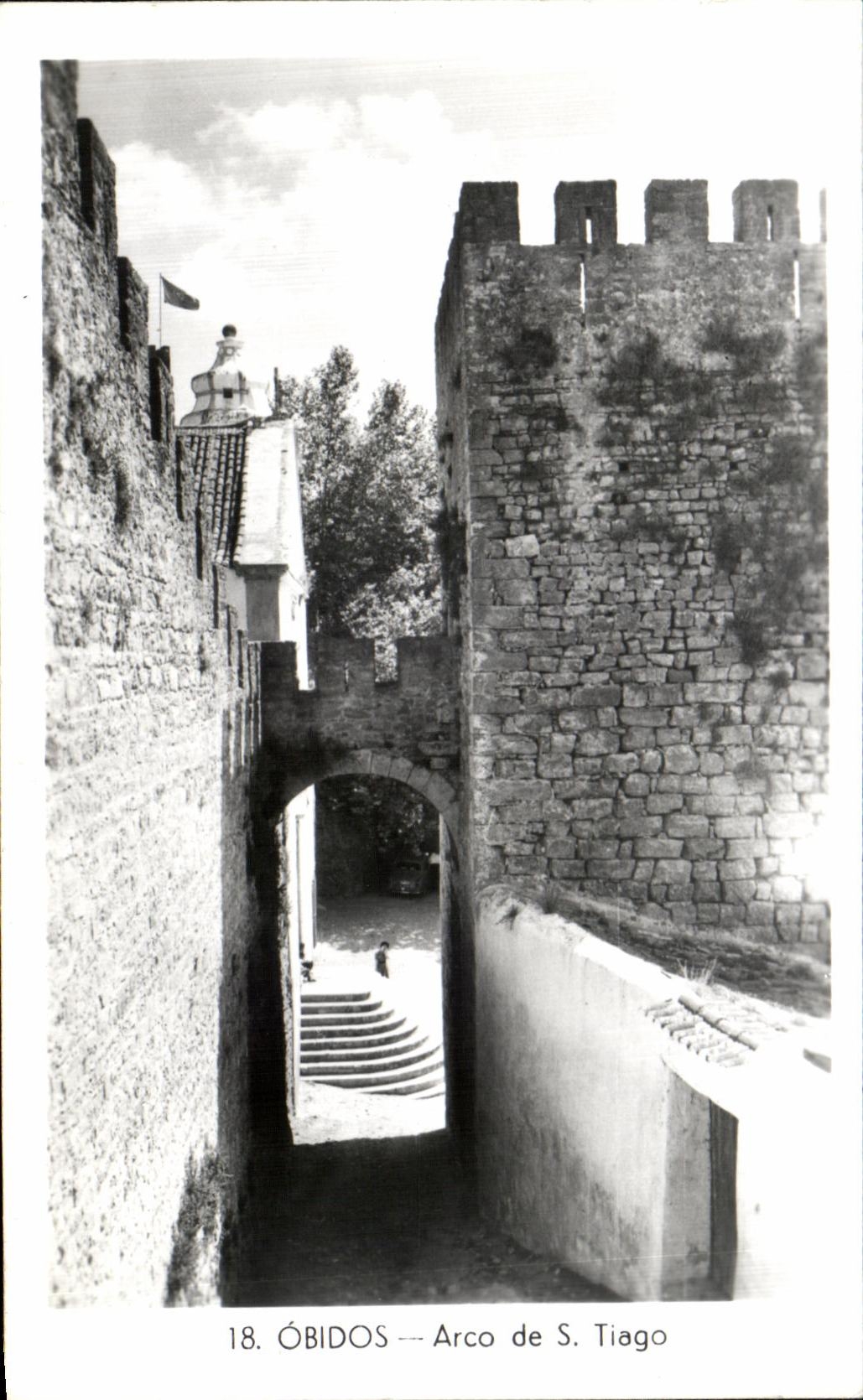 CPSM Portugal Obidos Arco de Tiago