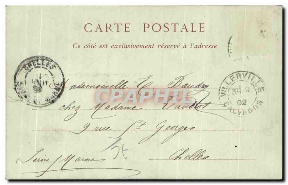 CPA Le Havre L Hotel Frascati — Rückseite
