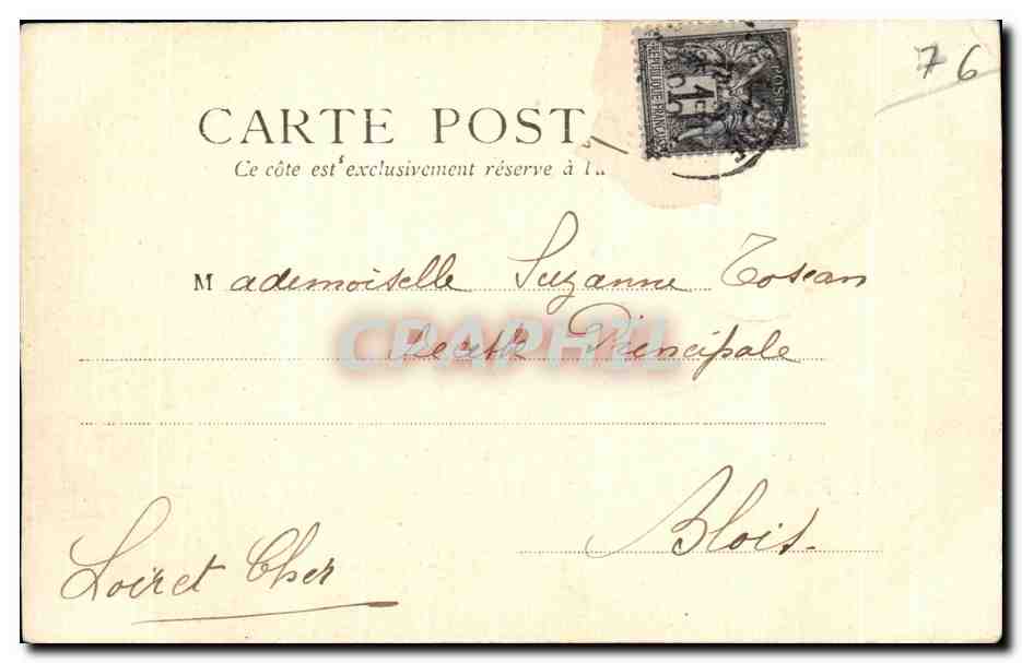CPA Place Gambetta et Bassin du Commerce Le Havre Bateaux — Rückseite