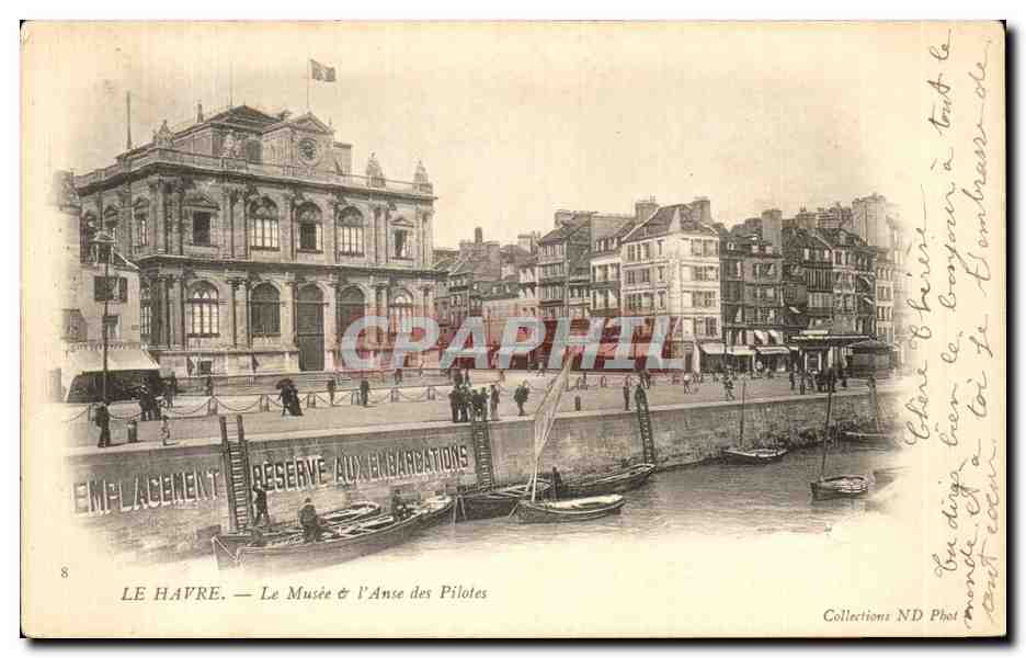 CPA Le Havre Le Musee I Anse des Pilotes Bateaux