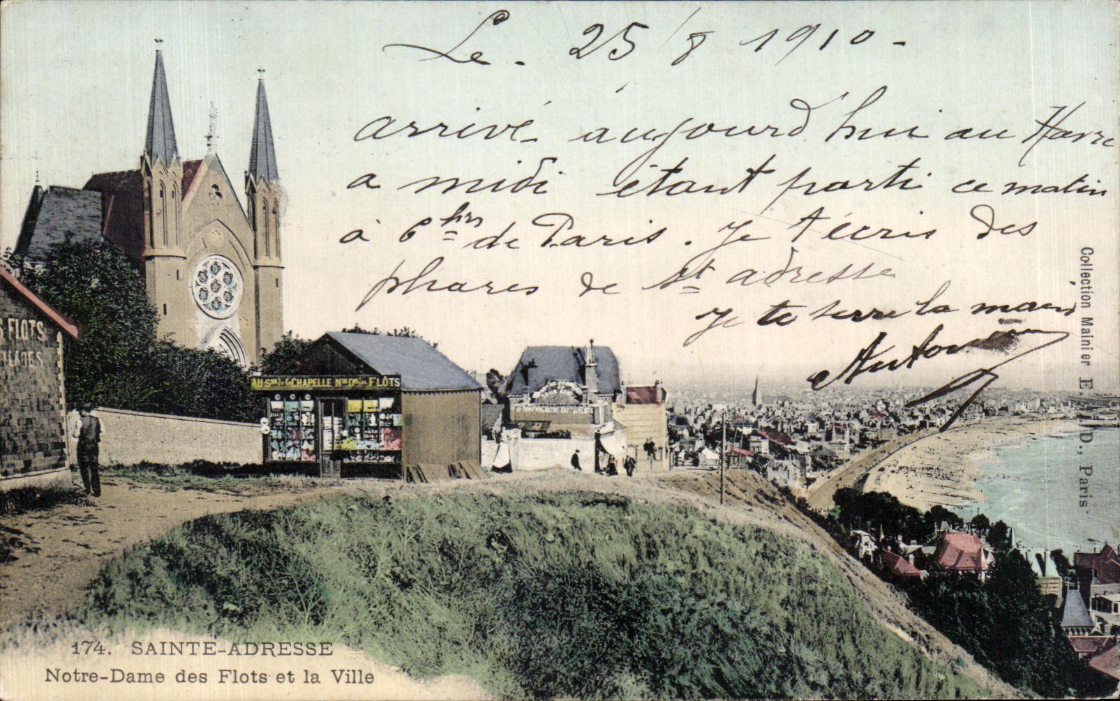 CPA Sainte Adresse Notre Dame des Flotes et la Ville