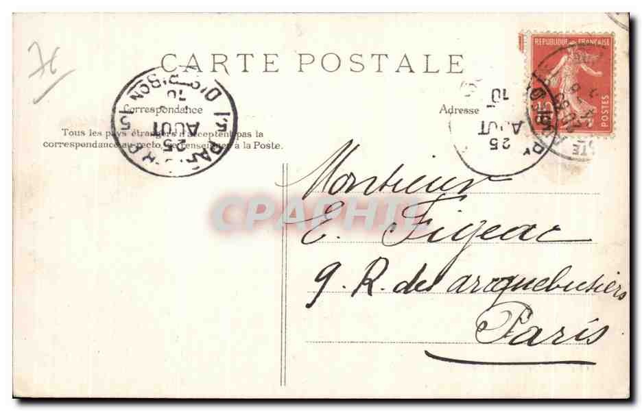 CPA Sainte Adresse Notre Dame des Flotes et la Ville — Rückseite