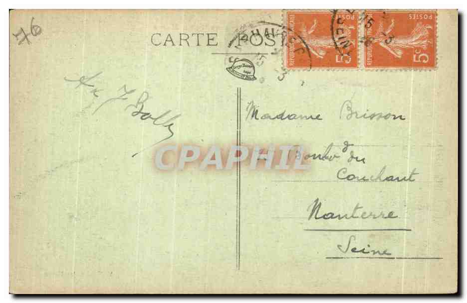 CPA Le Havre Le Monument aux Morts Militaria — Rückseite