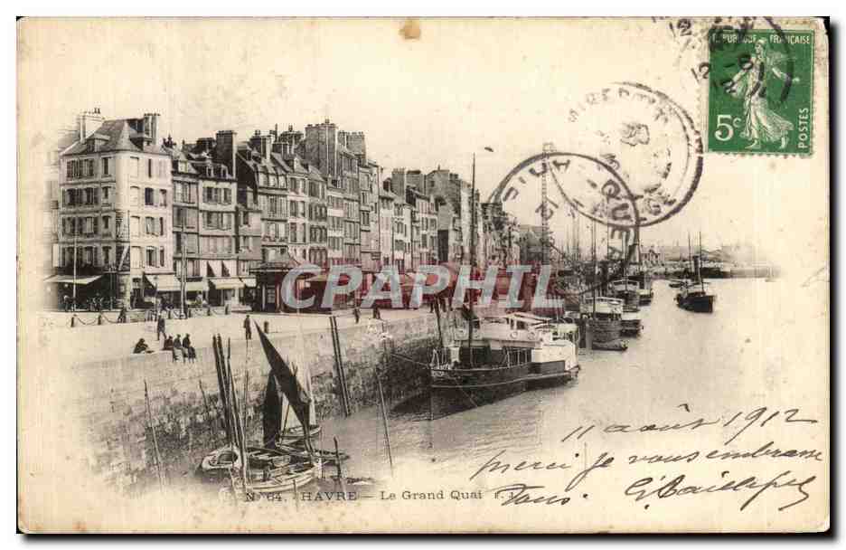 CPA Havre Le Grand Quai Bateaux