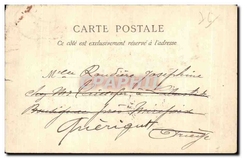 CPA Havre Le Grand Quai Bateaux — Rückseite
