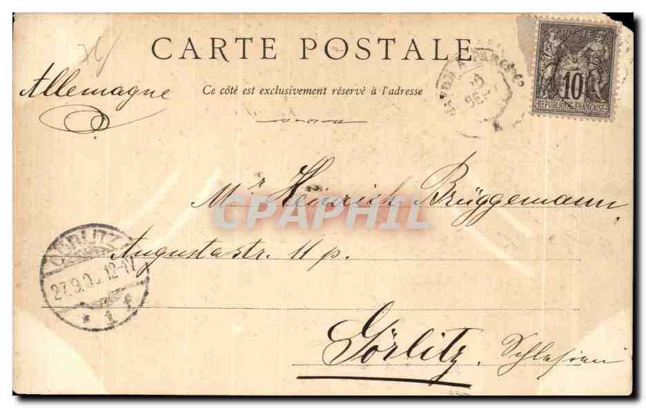 CPA Le Havre Pont de la Barre — Rückseite