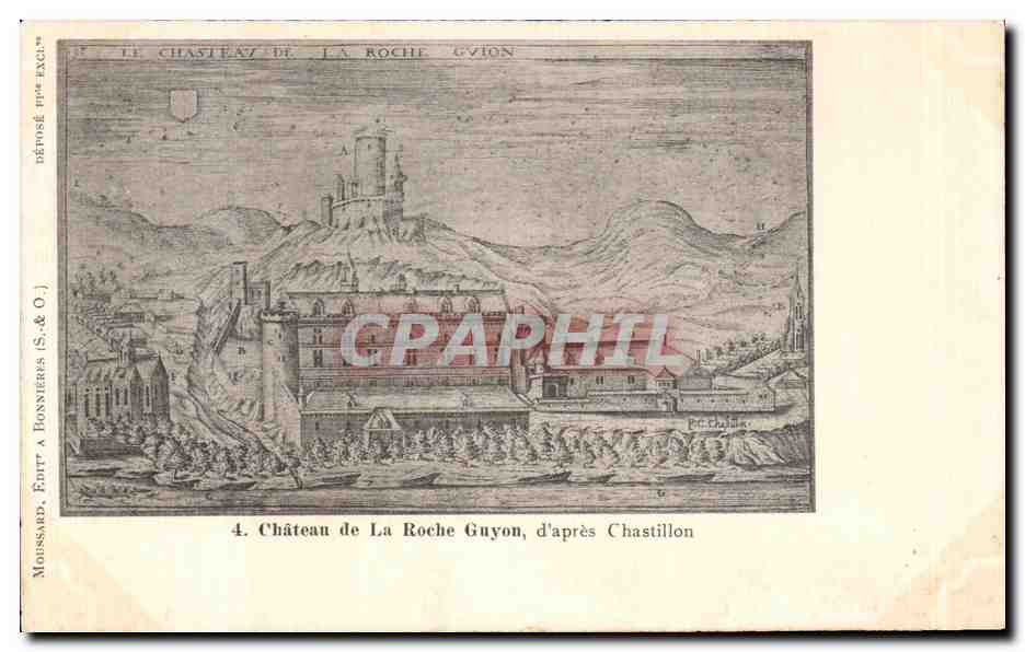 CPA Chateau de La Roche Guyon d apres Chastillon
