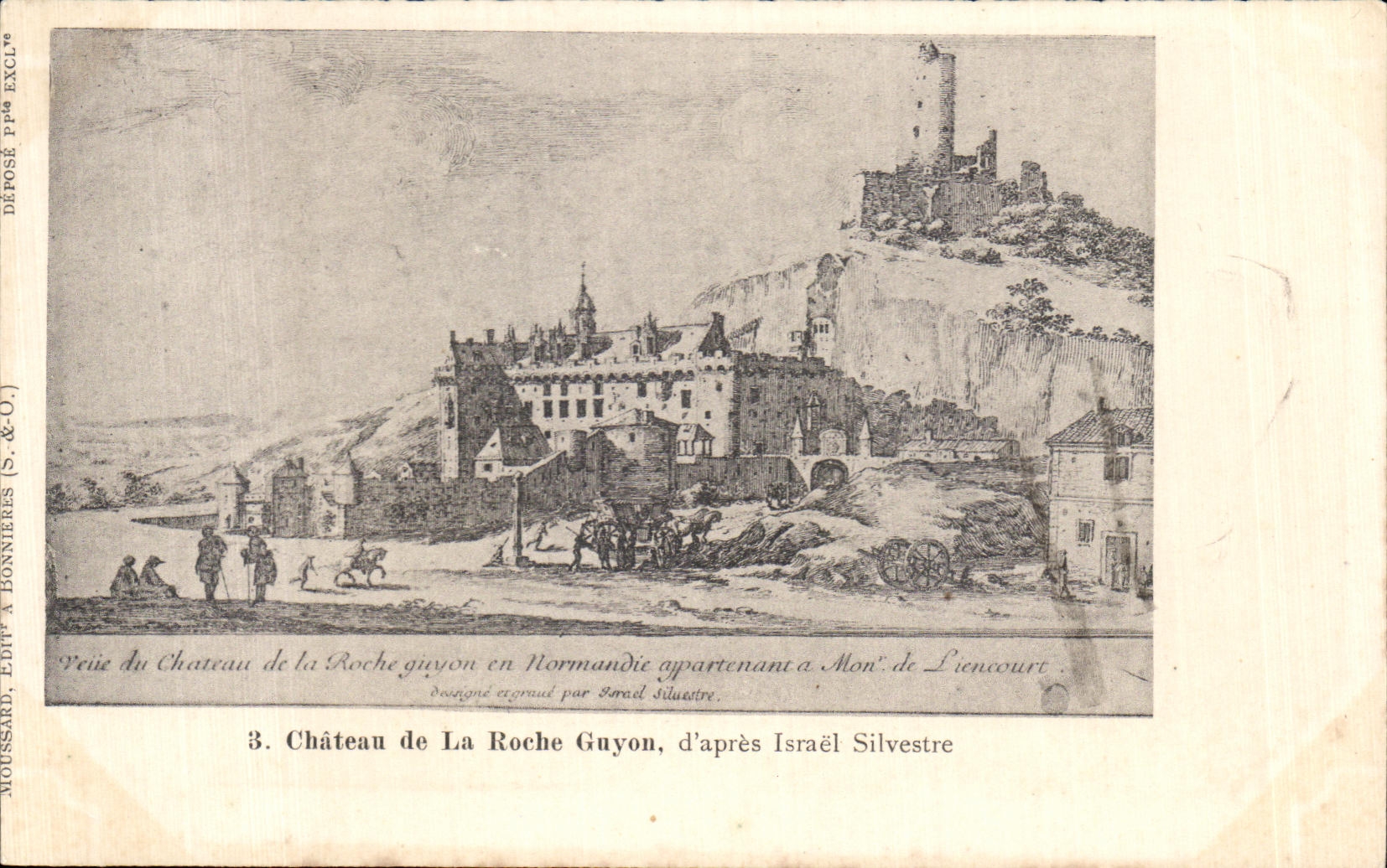 CPA Chateau de la Roche Guyon d apres Israel Silvestre