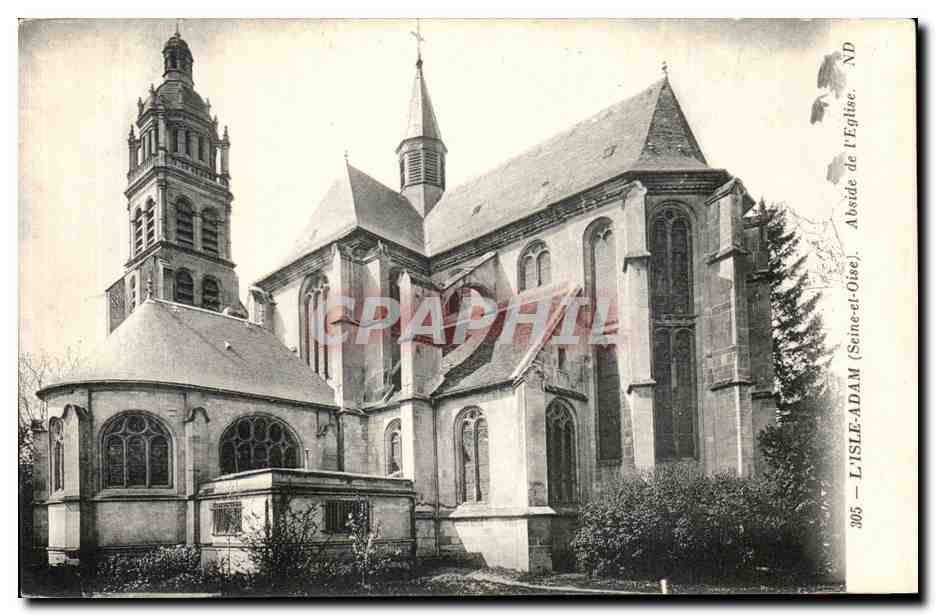 L'Isle-Adam (Sceaux-et-Oise) — Apse der Kirche — Ansichtskarte Nr. 305