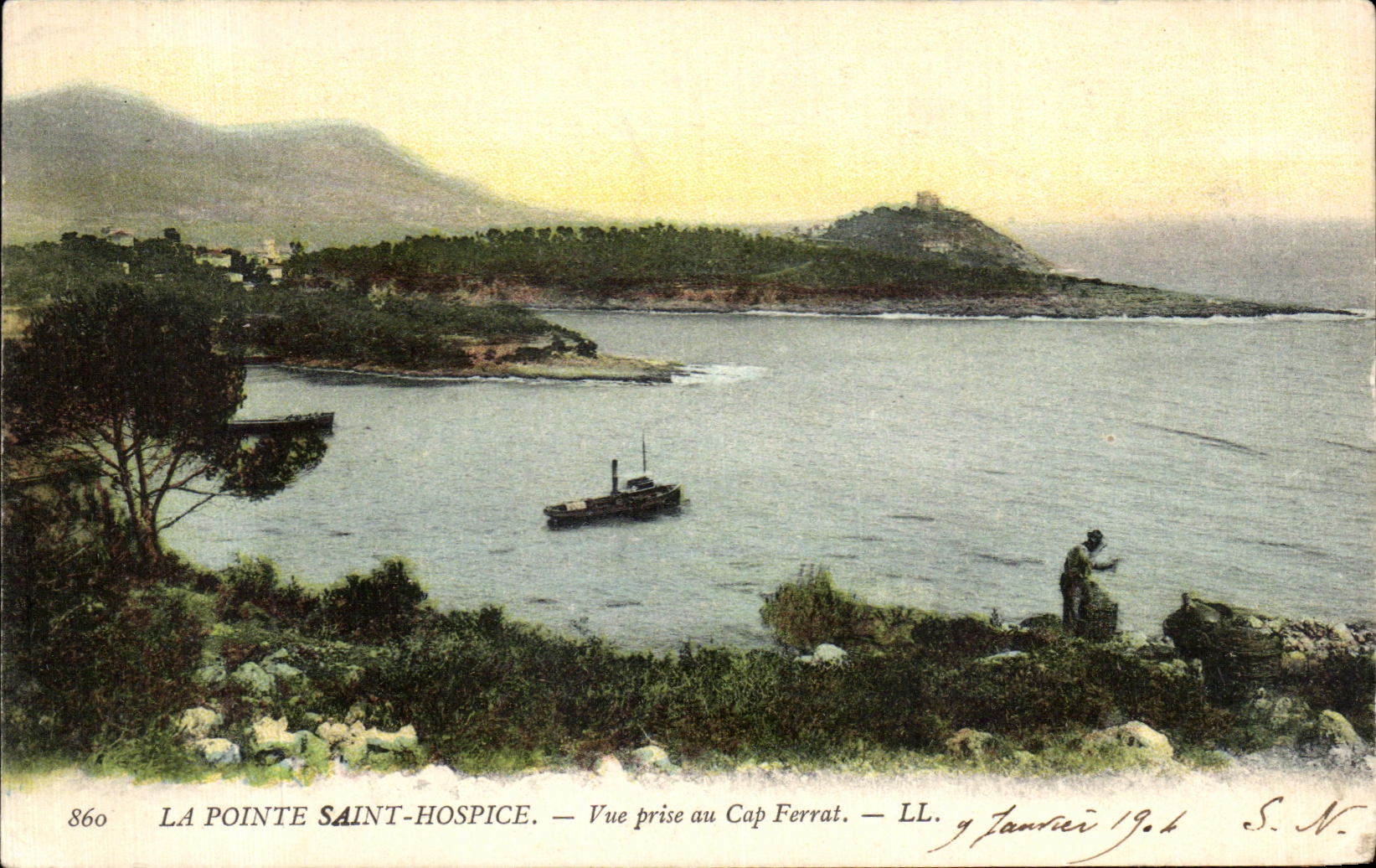CPA La Pointe Saint Hospice Vue Prise au Cap Ferrat