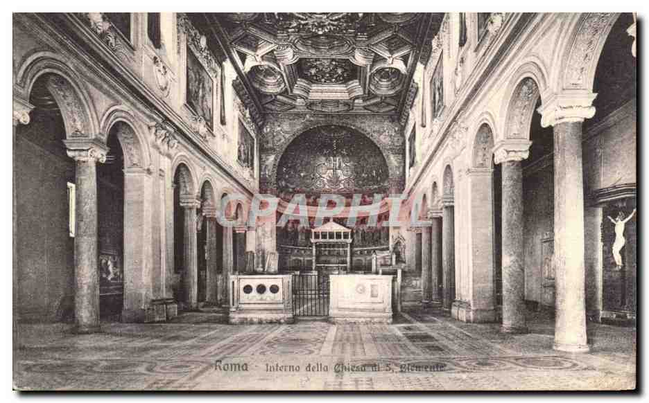 CPA Roma Interno della Chiesa di S Clemente