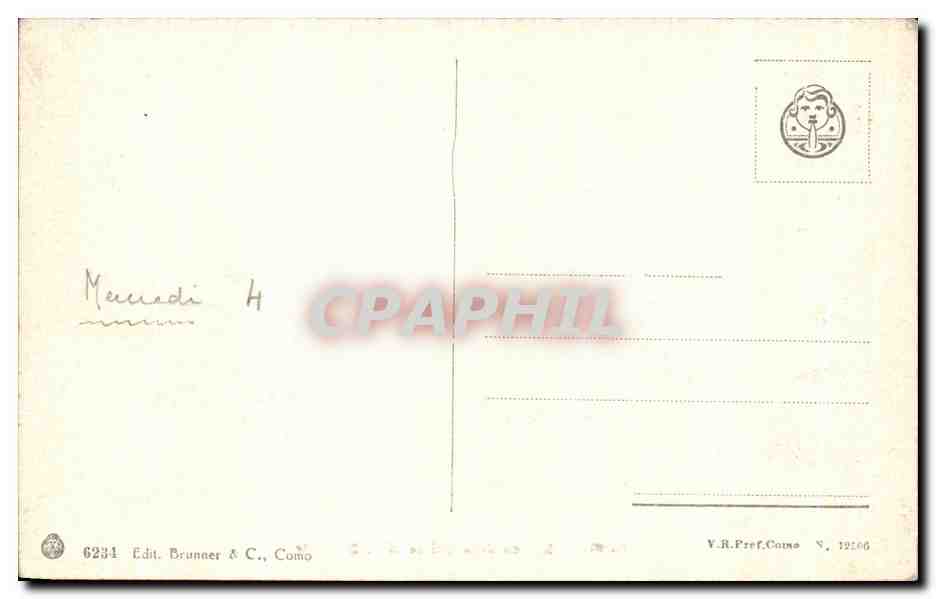 CPA Roma Interno della Chiesa di S Clemente — Rückseite