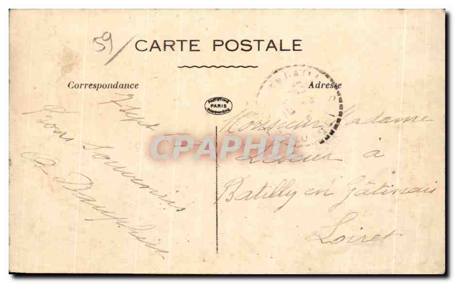 CPA Lille Rue du Malinel Molinel Street — Verso