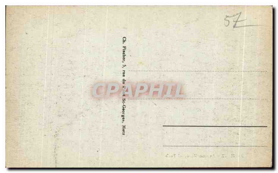 CPA Metz Avenue Marechal Foch — Rückseite