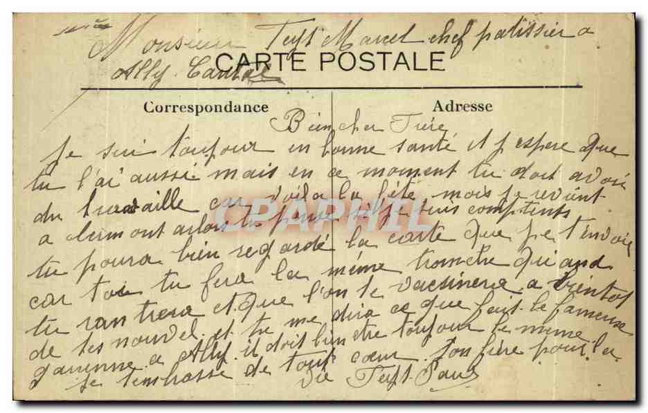 Scènes de caserne — La Vaccination — Édition F. P. P. (n°4) — Verso