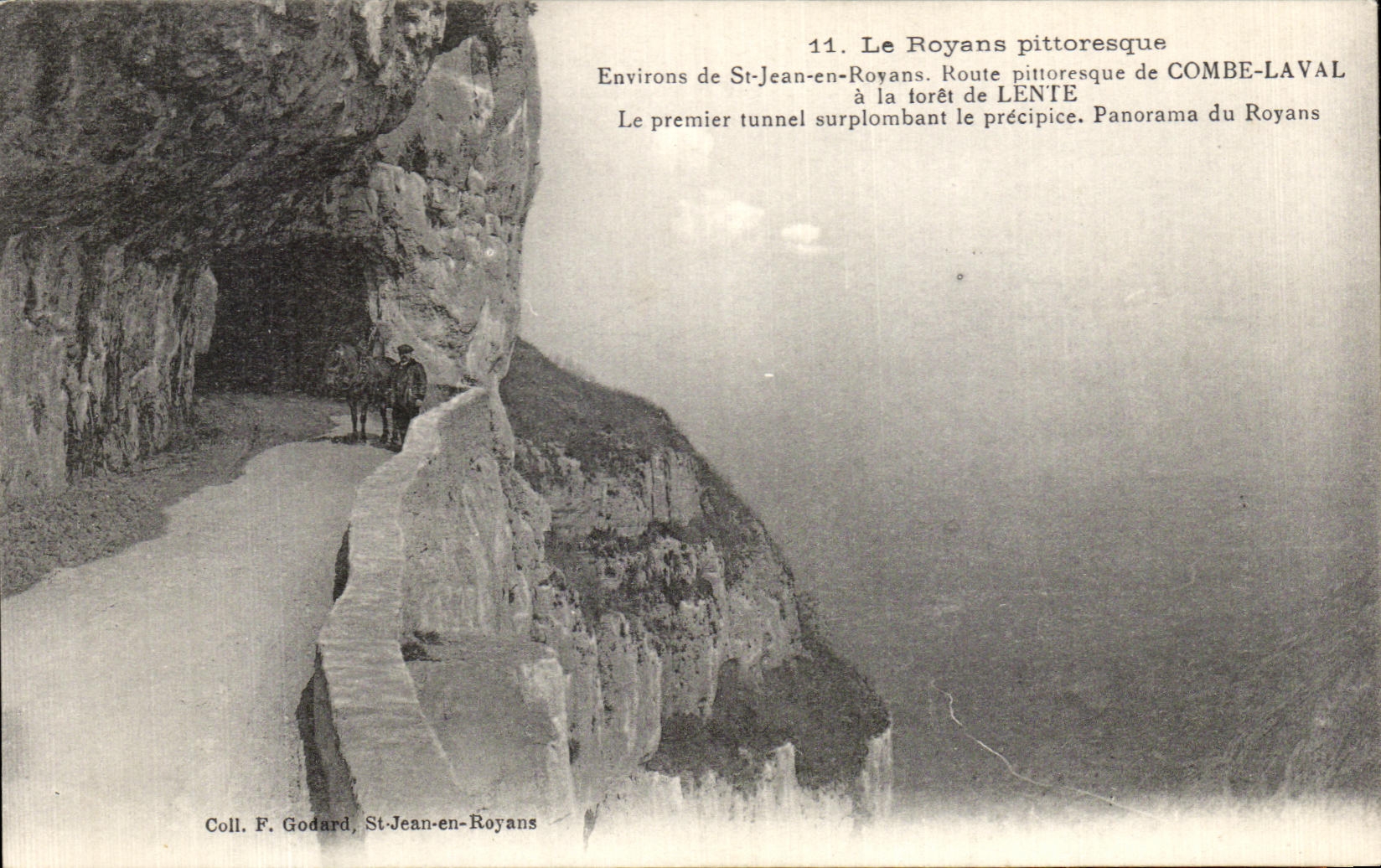 Le Royans pittoresque — Environ de St-Jean-en-Royans, route de Combe-Laval — Coll. F. Godard, St-Jean-en-Royans