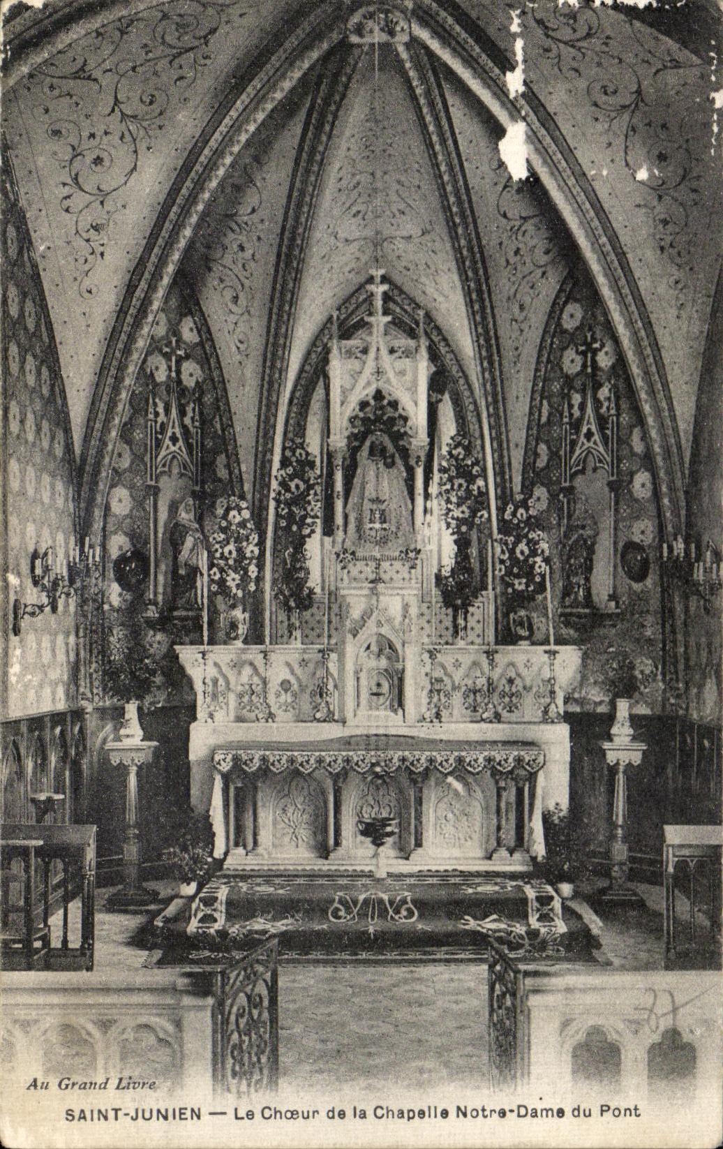 CPA Saint Junien Le Choeur de la Chapelle Notre Dame du Pont