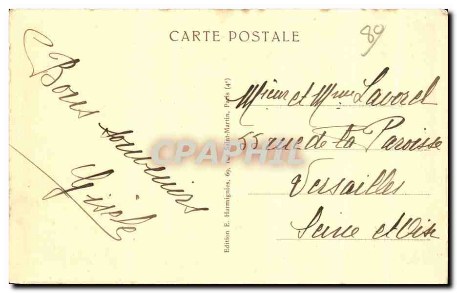 Abbeville - Le Musée et le Jardin Public — Harmignies, n°26 — Rückseite