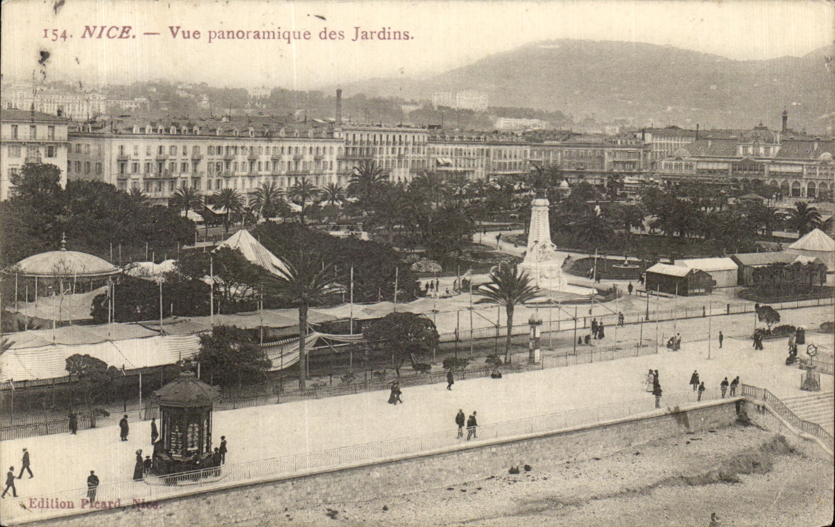 CPA Nice Vue panoramique des Jardins
