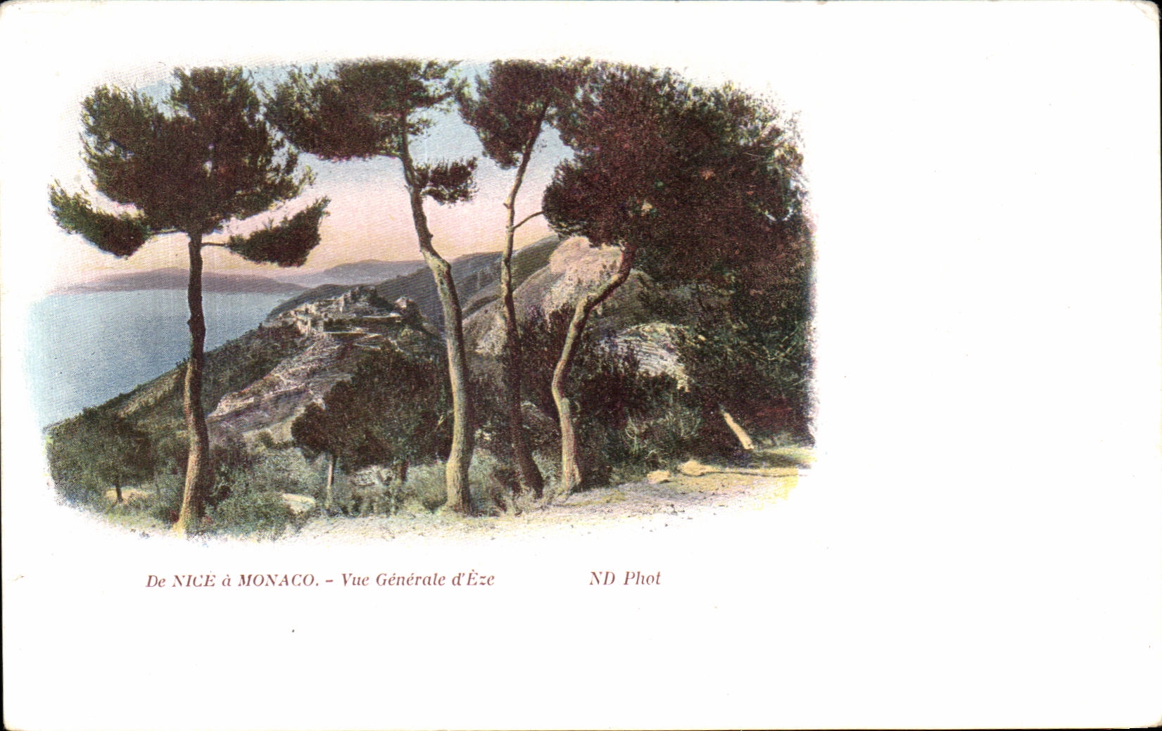 CPA De Nice a Monaco Vue Generale d Ece