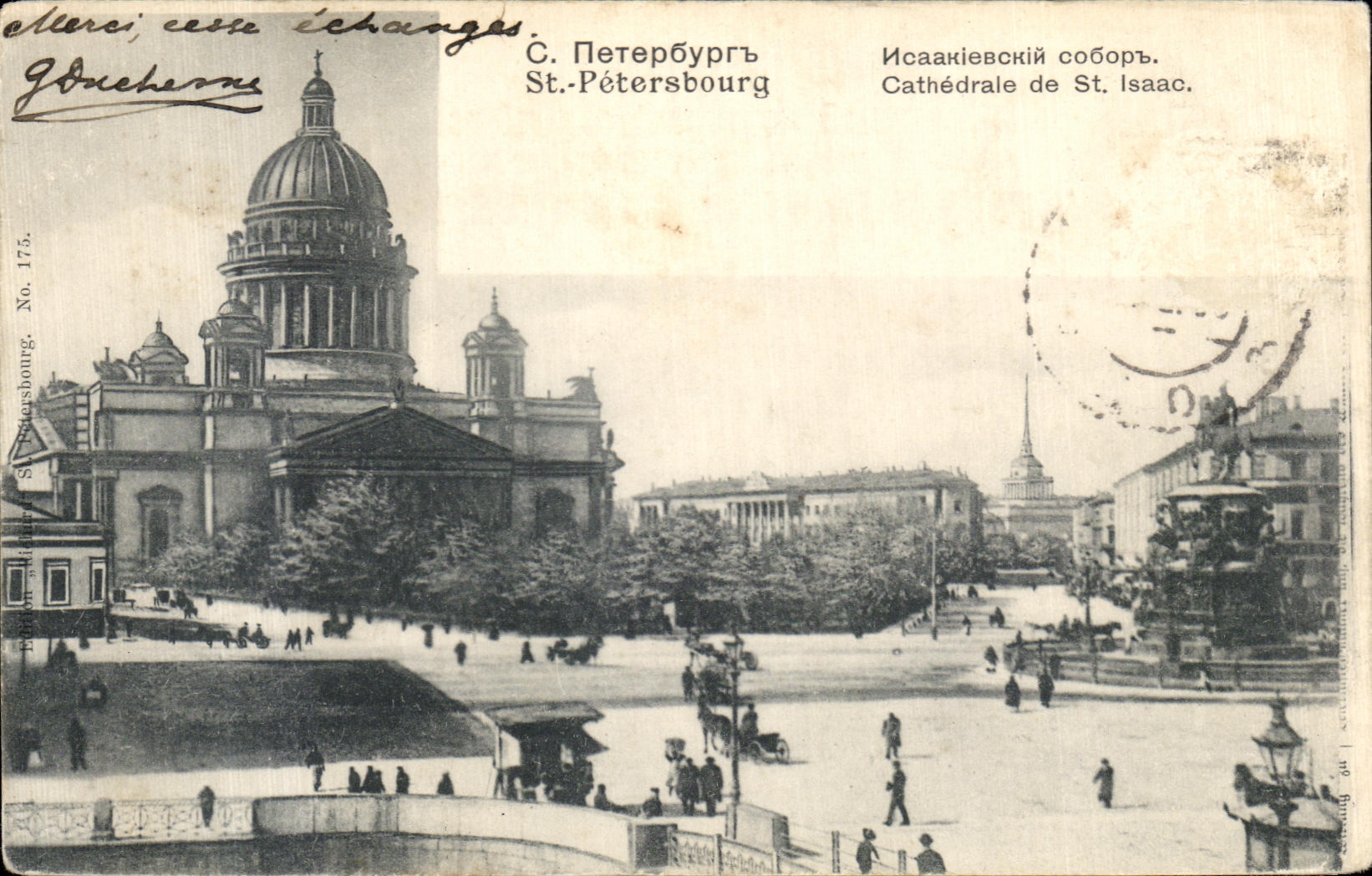 CPA Cathedrale de St Isaac St Petersbourg Russie Russia