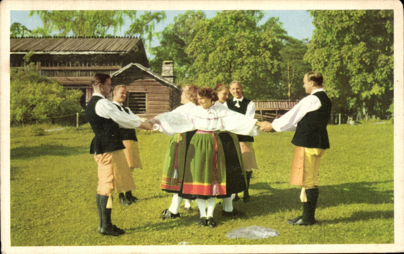 CPA Suede Sweden Folklore Costume Orsa Dalarna