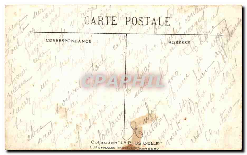 CPA Aix les Bains Cygne Swan Le lac du Bourget  — Rückseite
