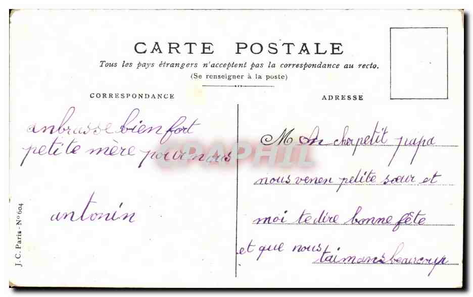 CPA Oiseaux Birds Bonne et heureuse annee — Rückseite