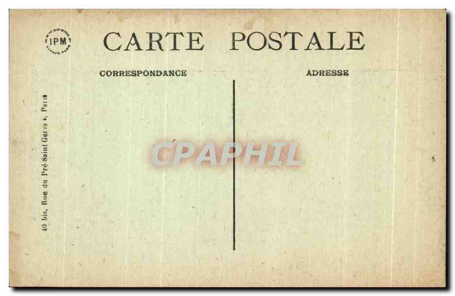 CPA Paris Jardin Des Plantes Vautour Fauve — Rückseite