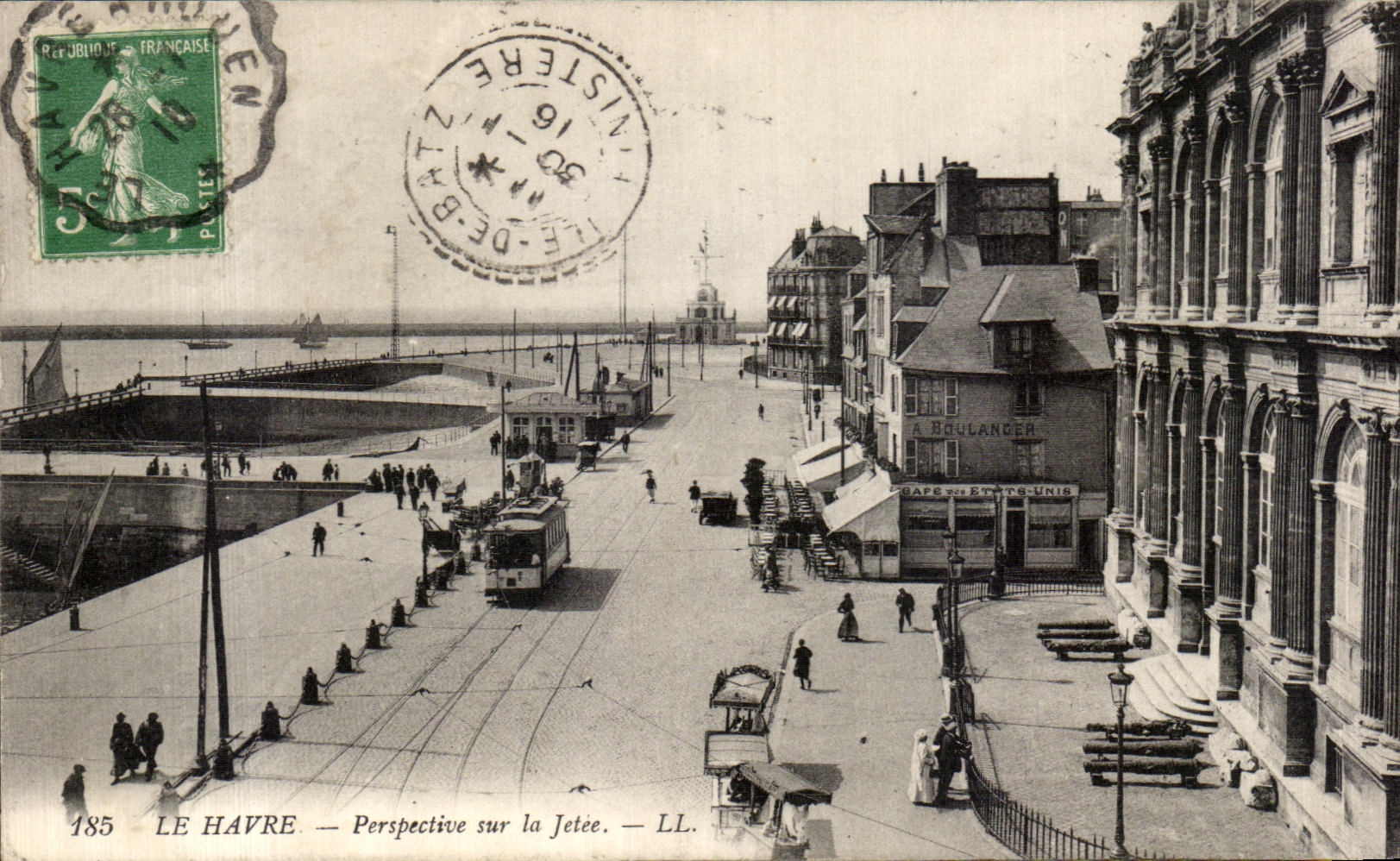 CPA Le Havre Perspective sur la Jetee