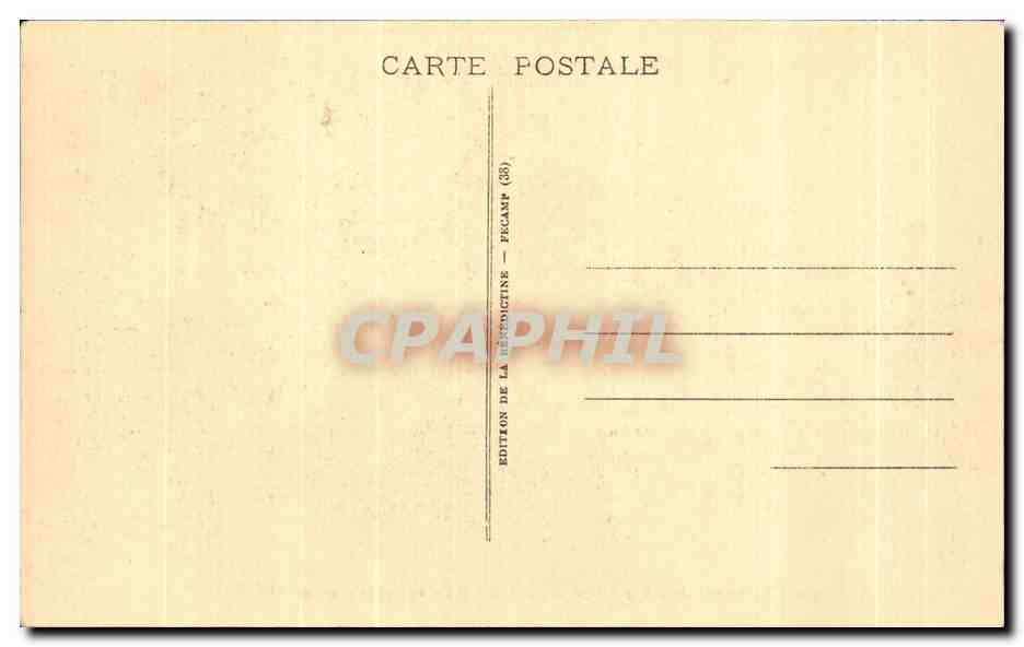 CPA La Benedictine A Fecamp Vue Generale Prise Du Square — Rückseite