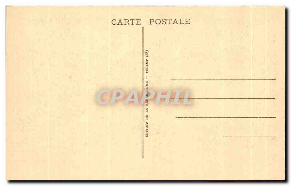 CPA La Benedictine A Fecamp Le Monument De Le Grand Aine  — Rückseite