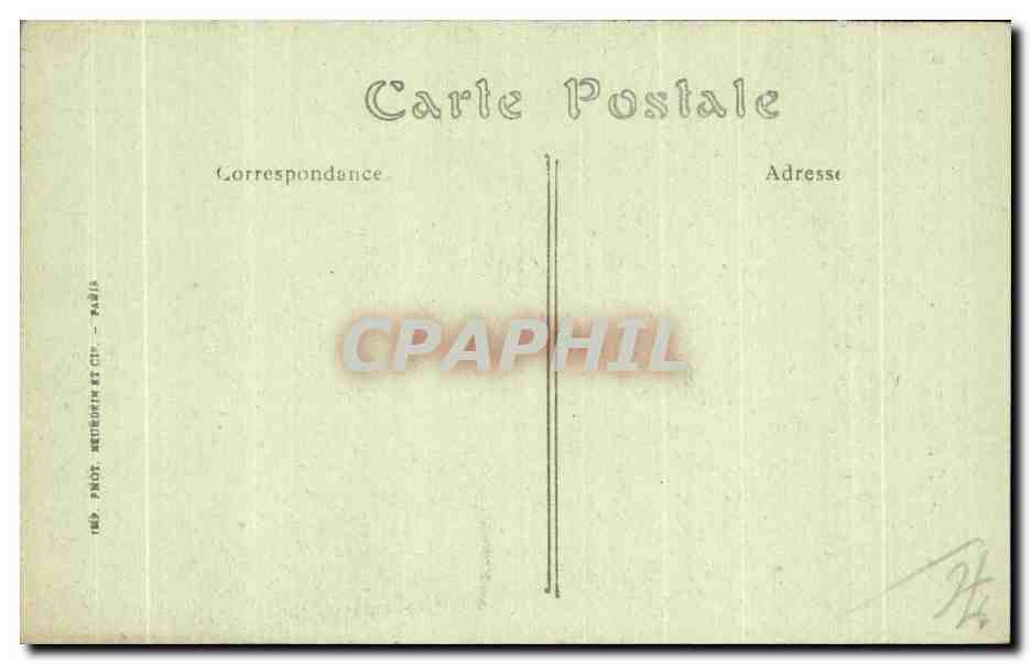 CPA Rouen Rue de la Grosse Horloge Street of the big clock — Verso