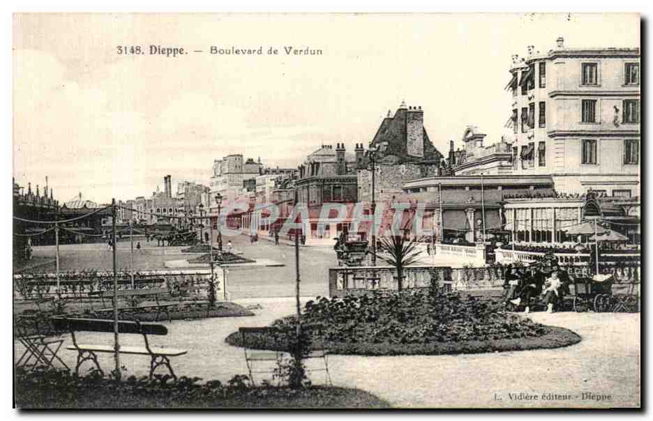 CPA Dieppe Boulevard de Verdun