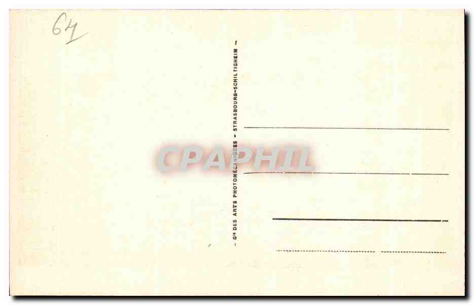CPA Biarritz Plscine et Plage de la Chambre d Amour — Back