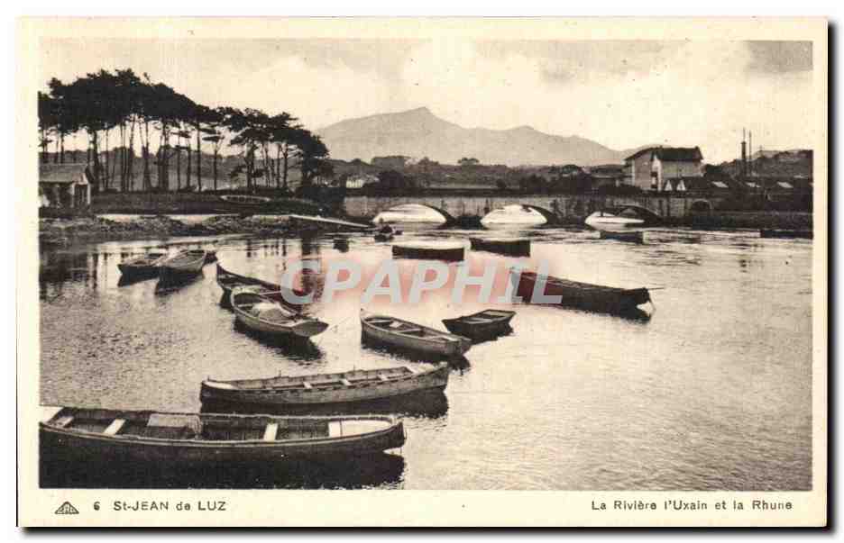 CPA St Jean de Luz La Riviere L Uxain et la Rhune