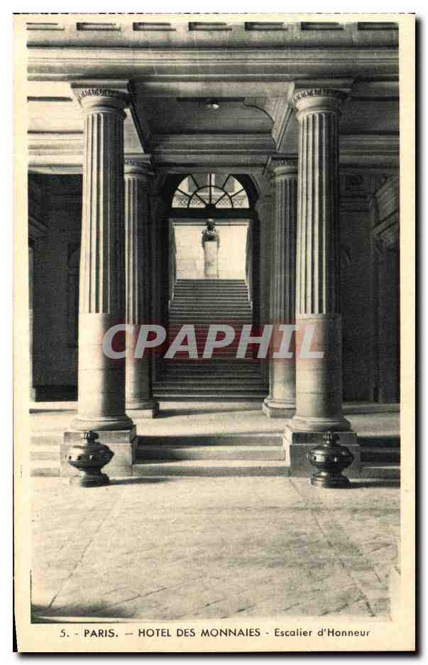 CPA Paris Hotel Des Monnaies Cour d Honneur 