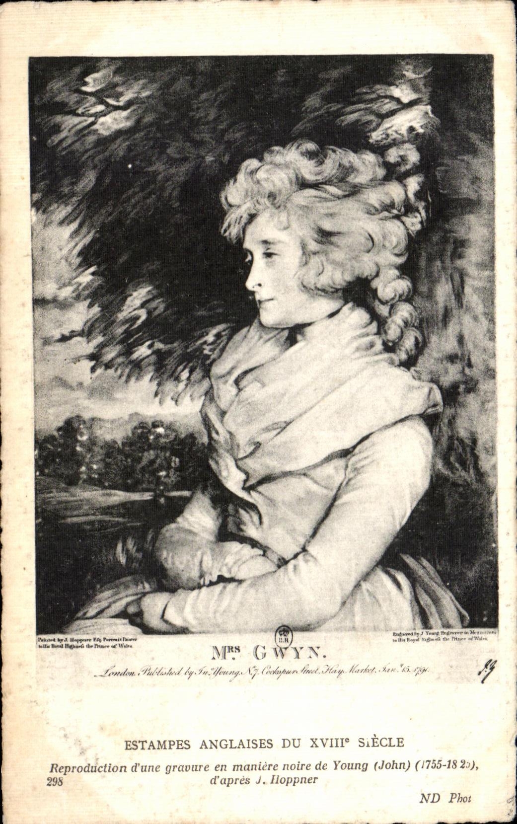CPA Estampes Anglaises Du XVIII Siecle Young Mrs Gwyn 