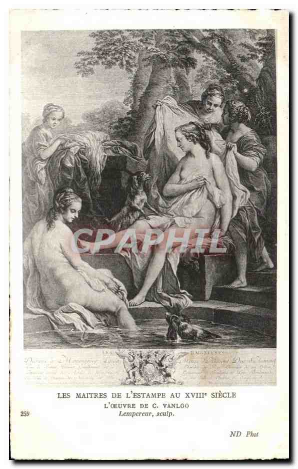 CPA Les Maitres De L Estampe Au XVIII Siecle L Oeuvre De Vanloo Lempereur sculp