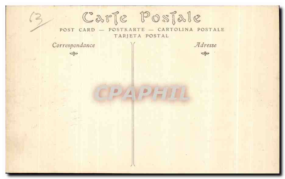 CPA Royat Etablissement Thermal Bains Galerie des Dames — Rückseite