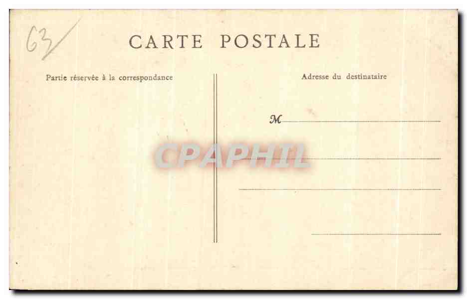 Le Mont-Dore — Bains de pieds des Dames — B. F., Paris — Rückseite