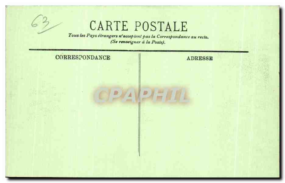 CPA Royat Le Kursaal et la Chapelle des Baigneurs — Rückseite