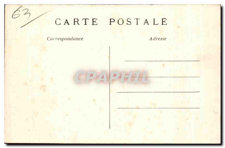 CPA Jeune Auvergnate Auvergne Femme Folklore costume — Verso